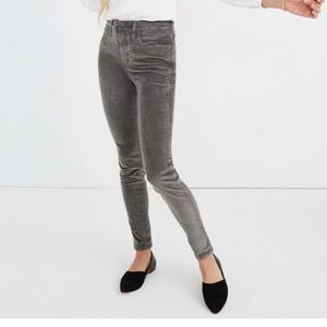 Madewell Corduroy Skinny Pants Gray